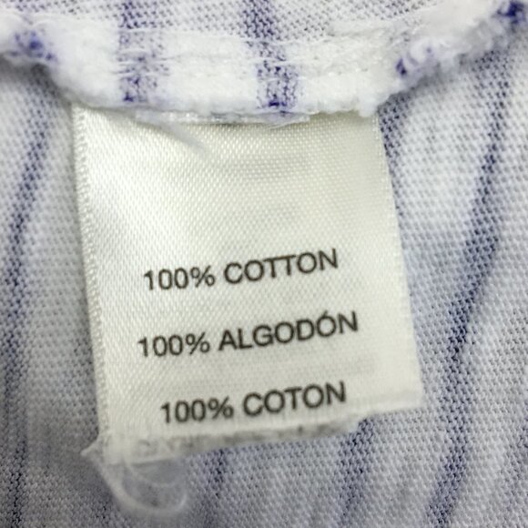 Weekends By Chico's Long Sleeve Strip and Floral Purple and White Top Size - Picture 6 of 6